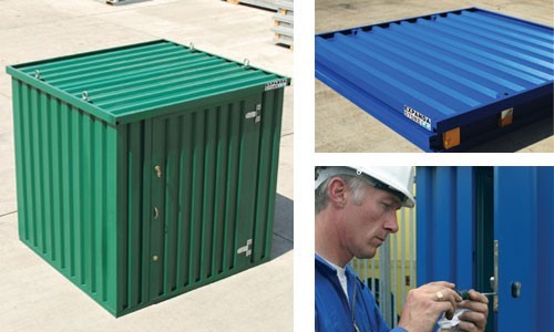 Space-saving folding containers