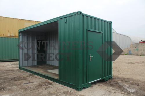 Shipping Container Conversions 24ft x 20ft garage CS74638, Case Studies, Garages