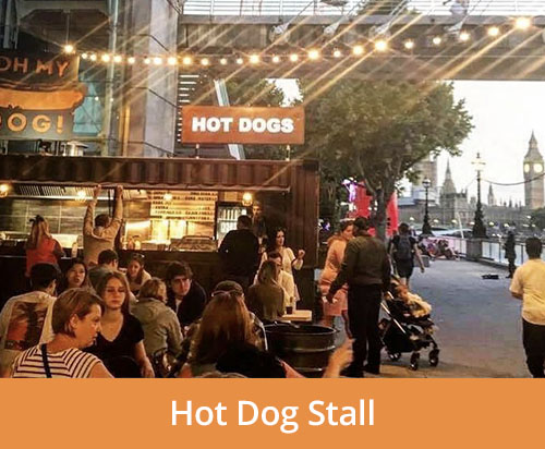 Pop-up hot dog stall