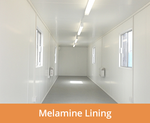 Melamine lining