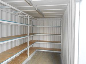 Shipping container shelving and racking for sale