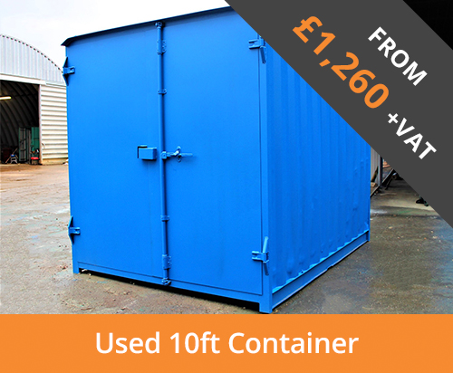 10ft used shipping container with S2 doors