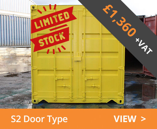 Used 10ft shipping container - S2 doors