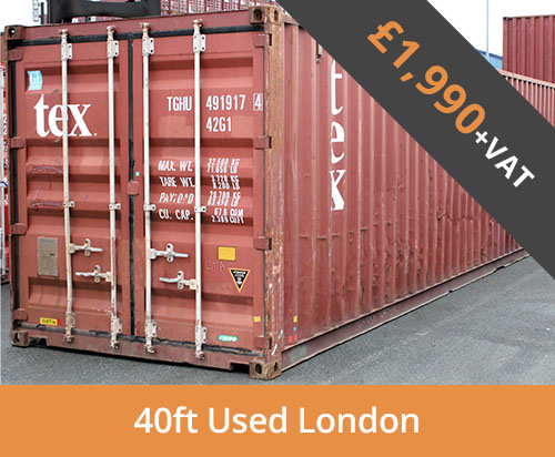 40ft used shipping container London