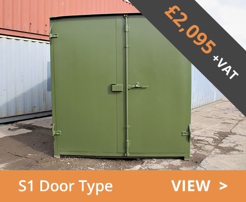 20ft used container S1 doors