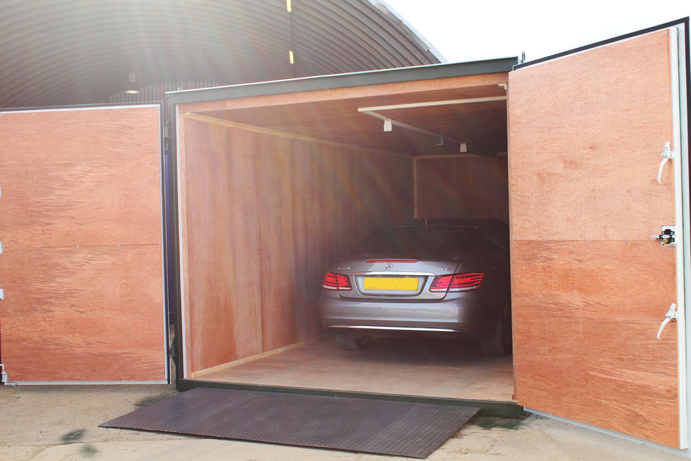 Container for use as a garage
