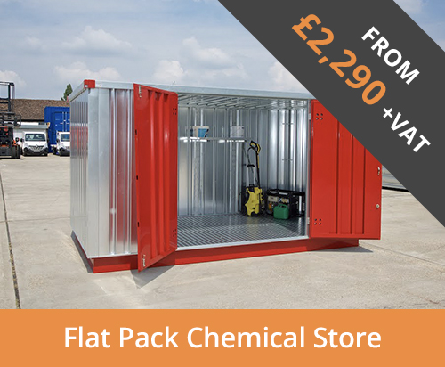  Flat pack chemical stores