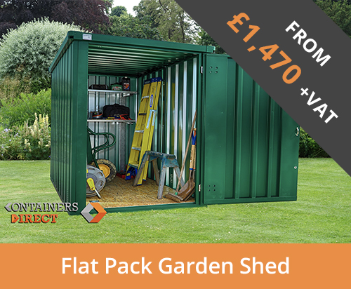 flat pack garden shed