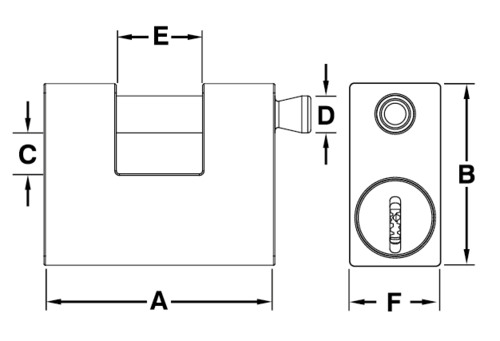 ISL container padlock cad