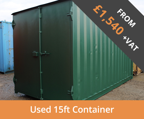 Used 15ft storage container for general storage