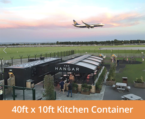shipping container bar and kitchen