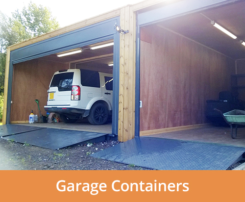 Garage containers: Bespoke garage container built by DC-Supply A/S