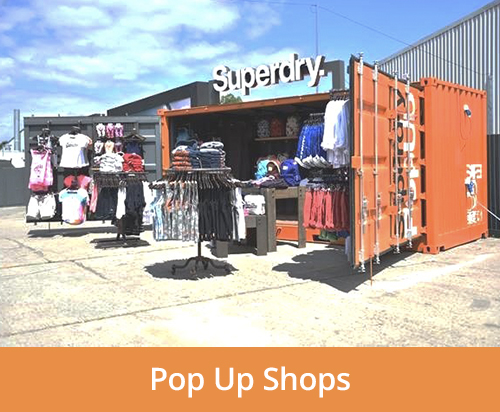 pop-up shops